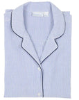 Seersucker Night Shirt - Blue