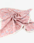 Pink Paris Map Scarf