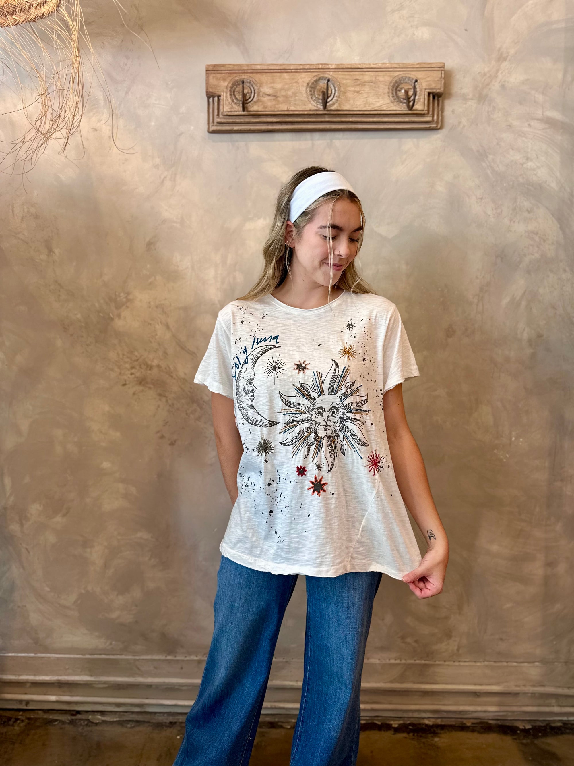 Kara Moon Top - Ivory