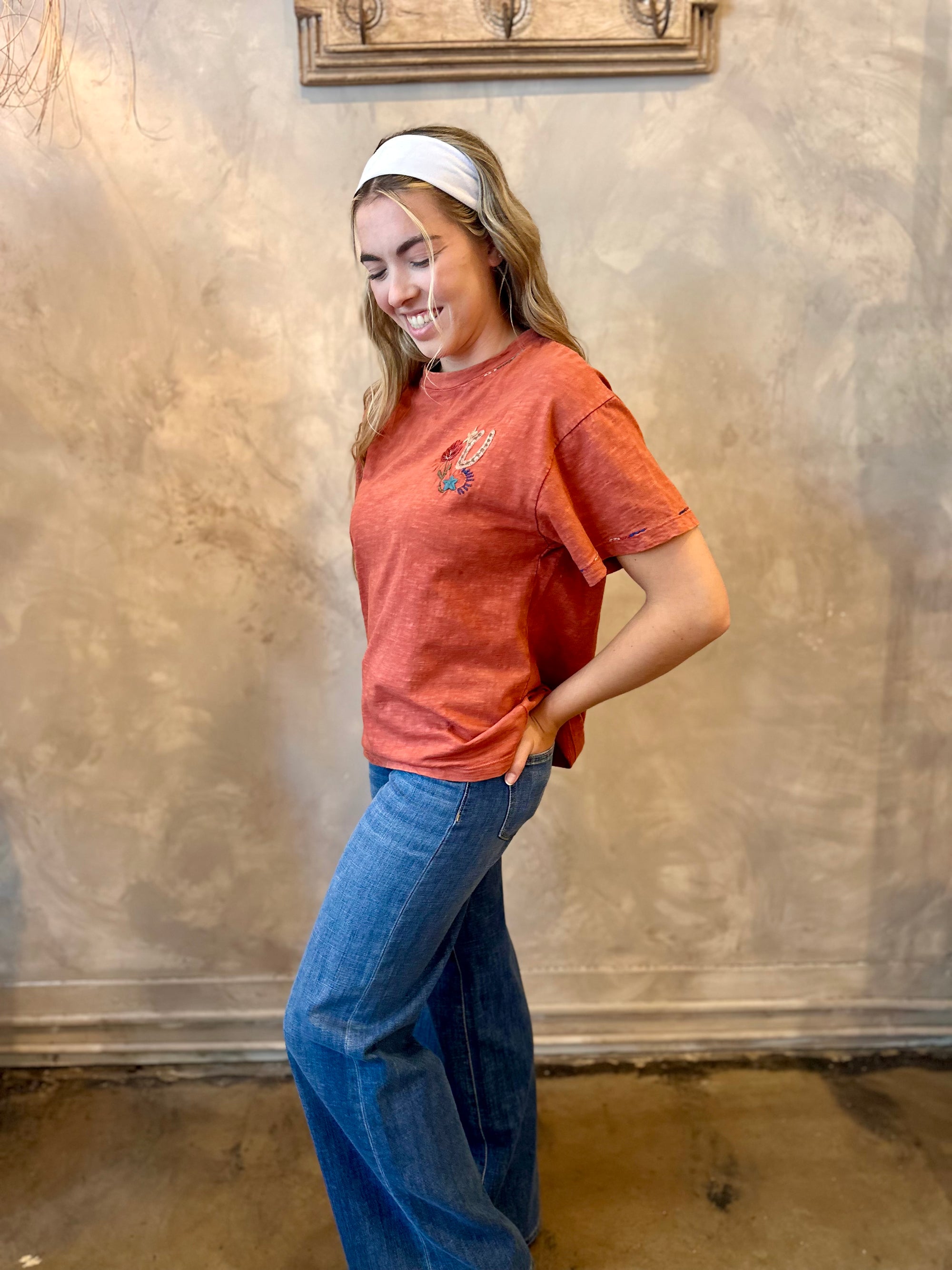 Dolly Rodeo Top - Terracotta