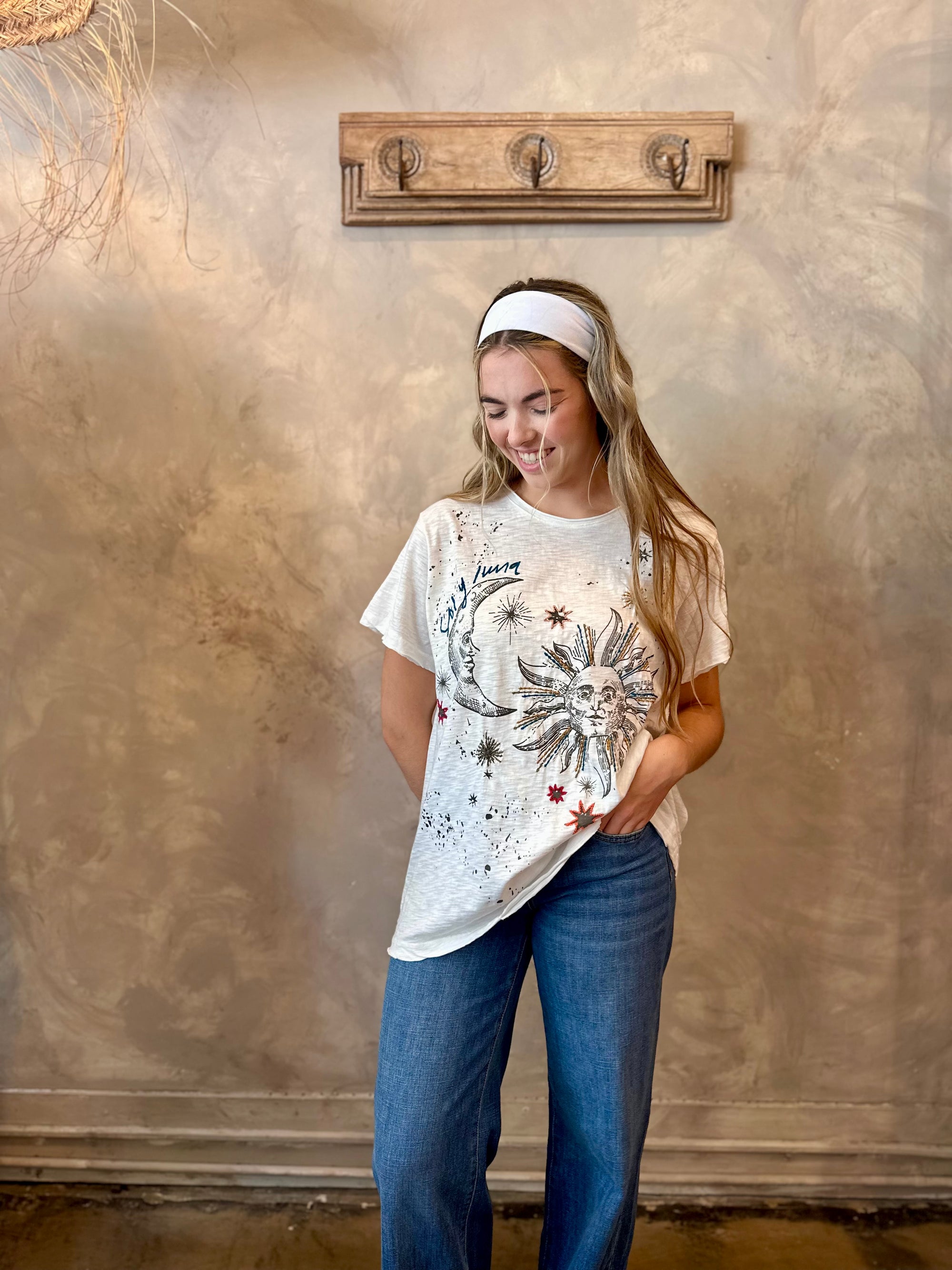 Kara Moon Top - Ivory