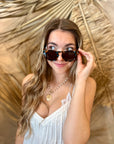 Nantucket Sunglasses - Teal Botanico