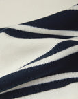 Nerida Striped Sweater Tee - Chalk & Blue