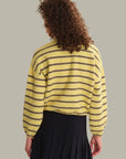 Kensington Crop Pullover - Gold Stripe