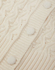 Cici Bobble Knit Cardi - Sea Salt
