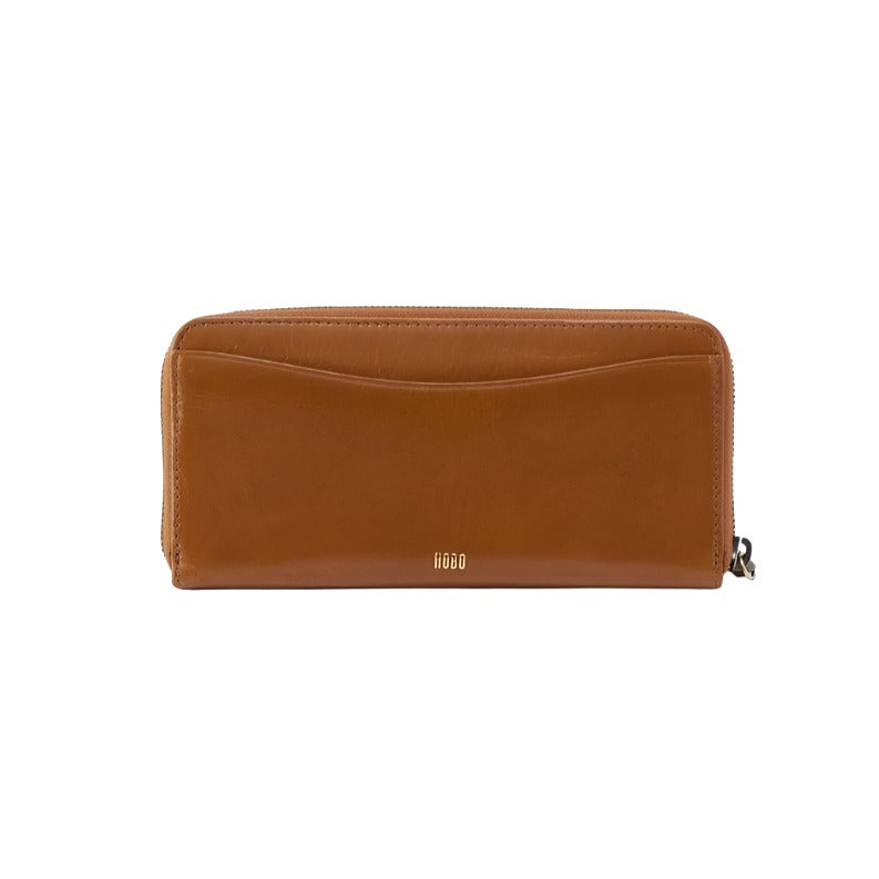 Hobo Max Leather Wallet in Truffle