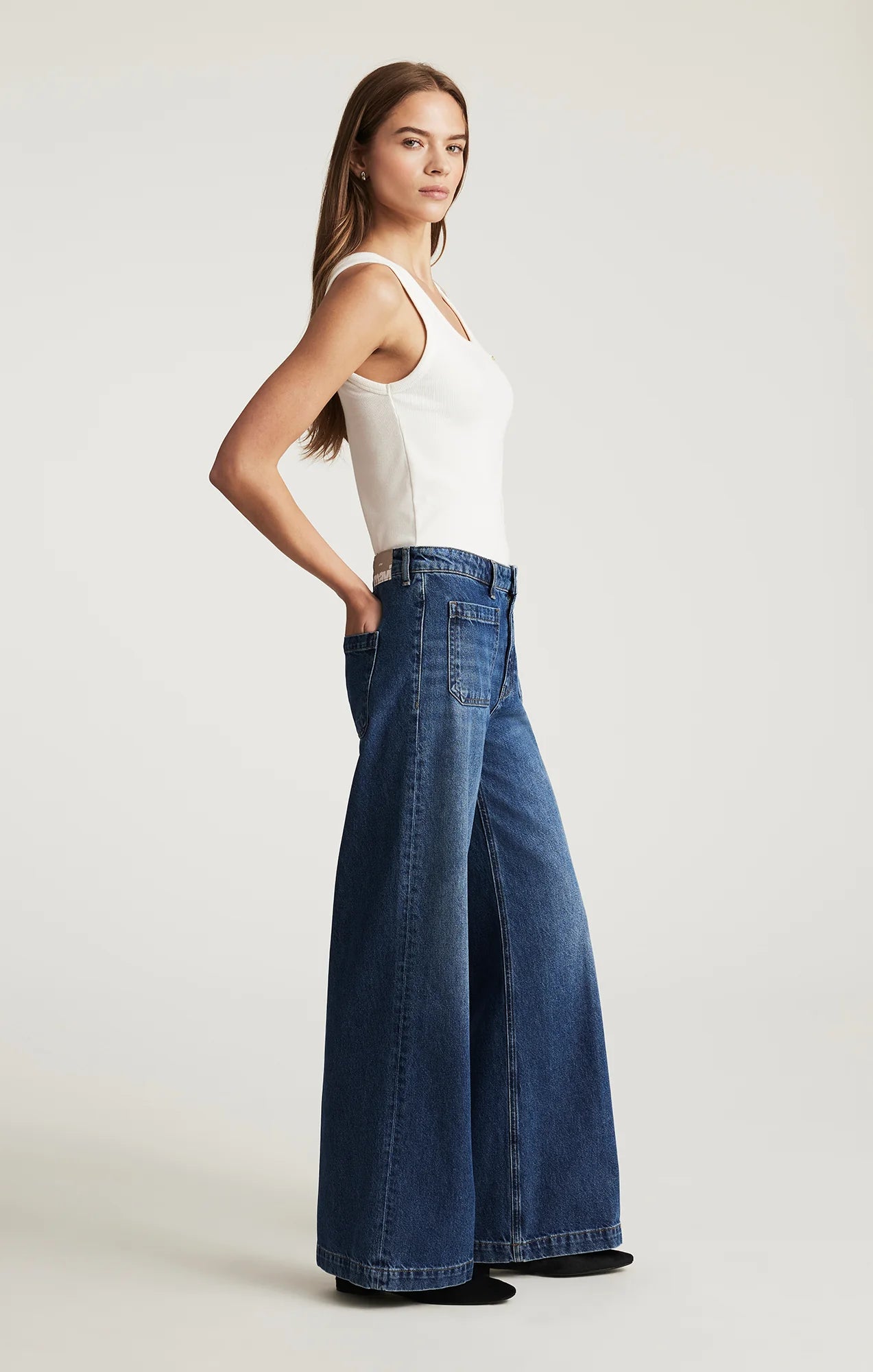 Christine Wide Leg - Dark Brushed