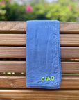 "Ciao" Bandana - Blue & Yellow