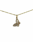 TCP Angled Butterfly Pave Border Charm