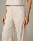 Clean Trouser - Beige Stripe