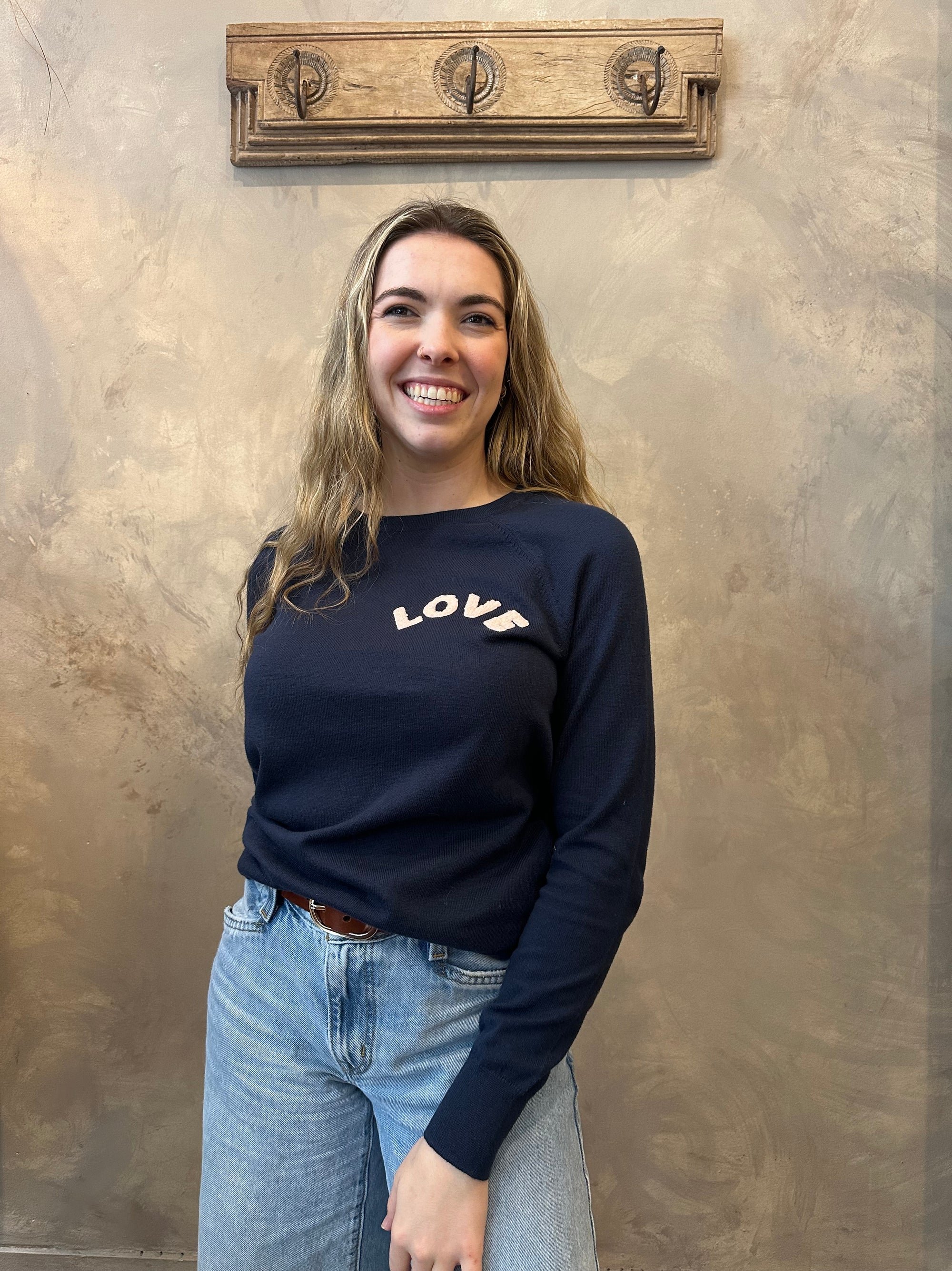 Love Sweater - Navy