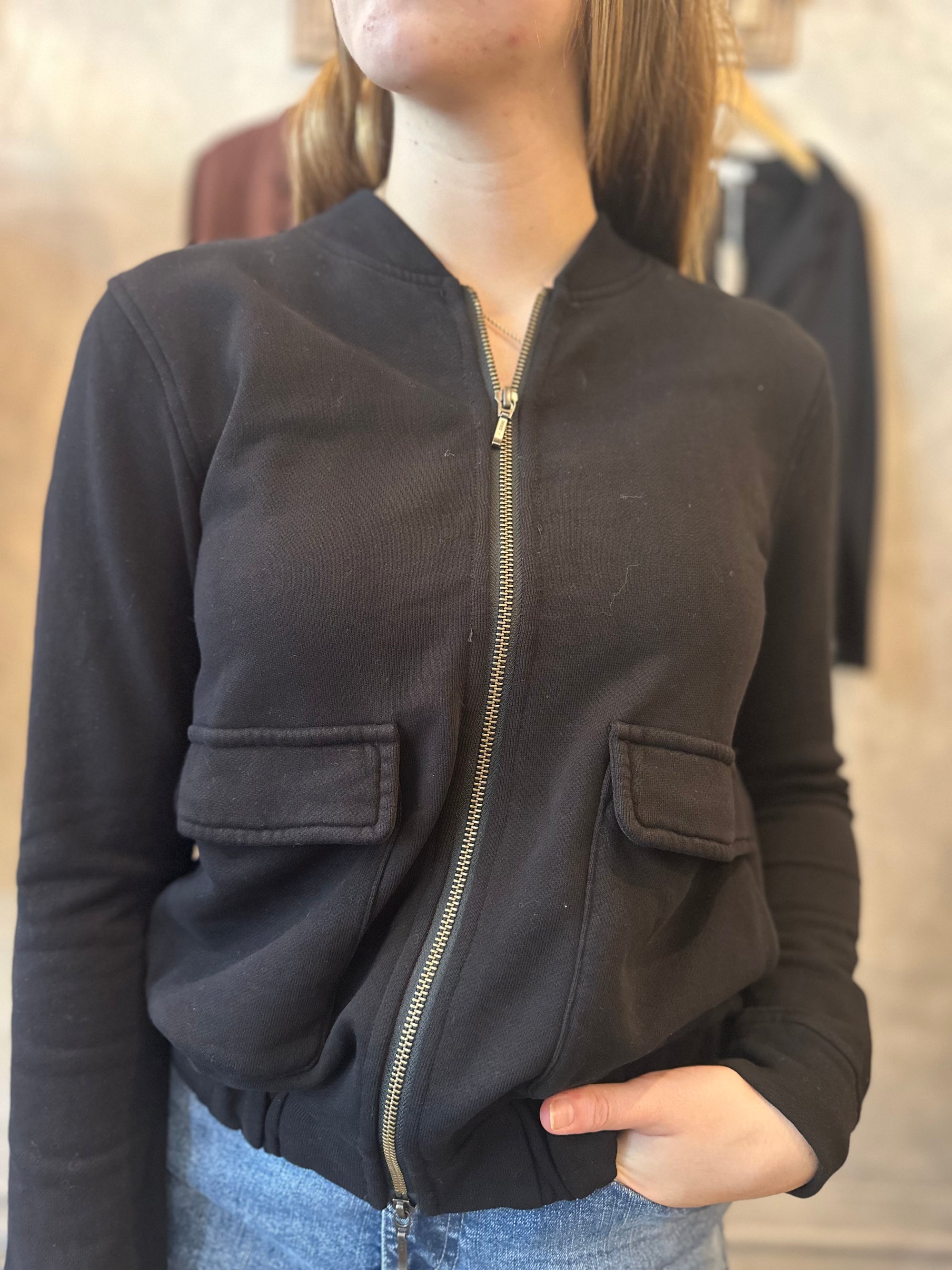 Patch Pocket Bomber - Black