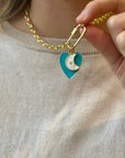 TCP Teal Heart Charm