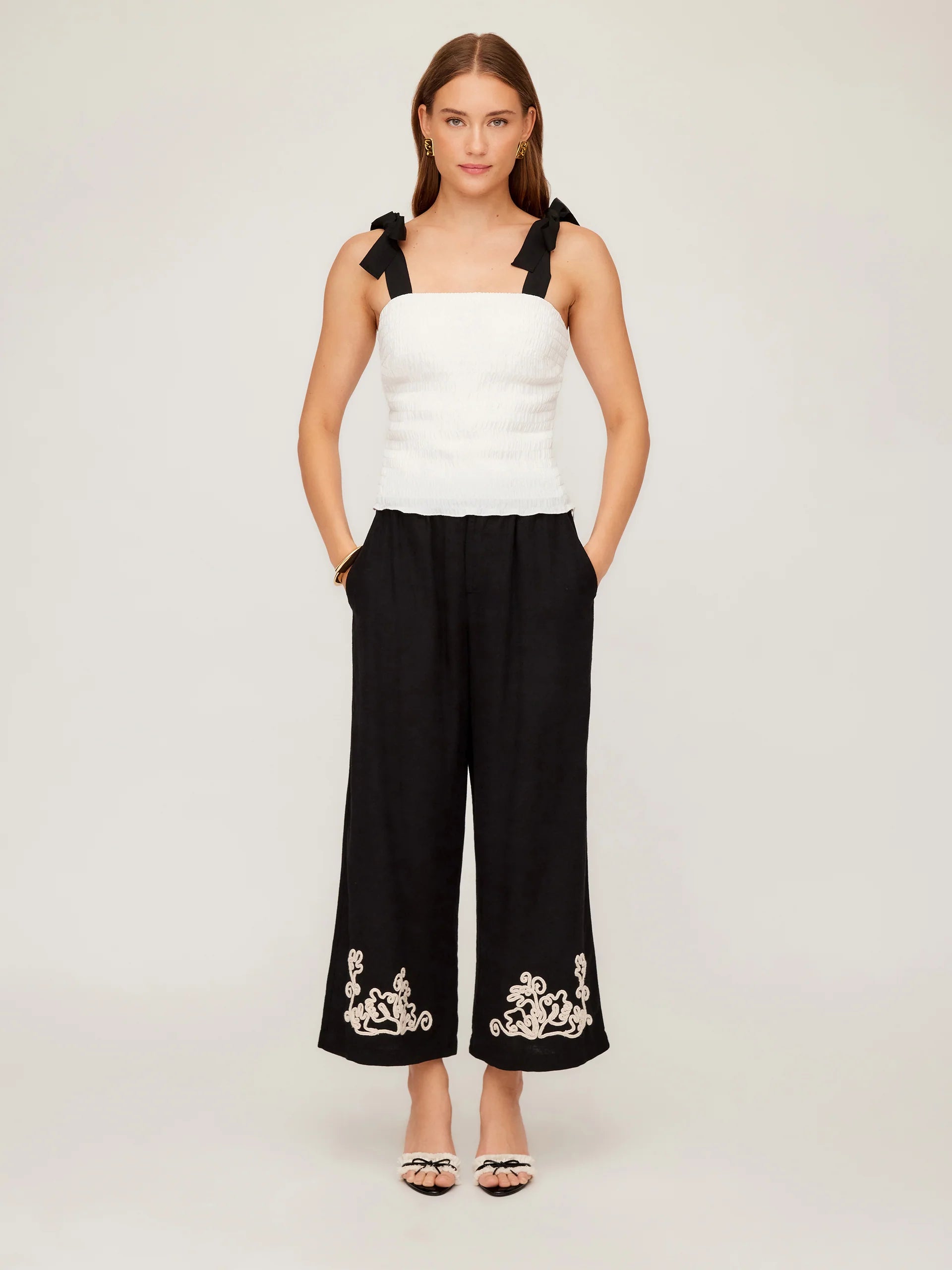 Annie Ribbon Tie Top