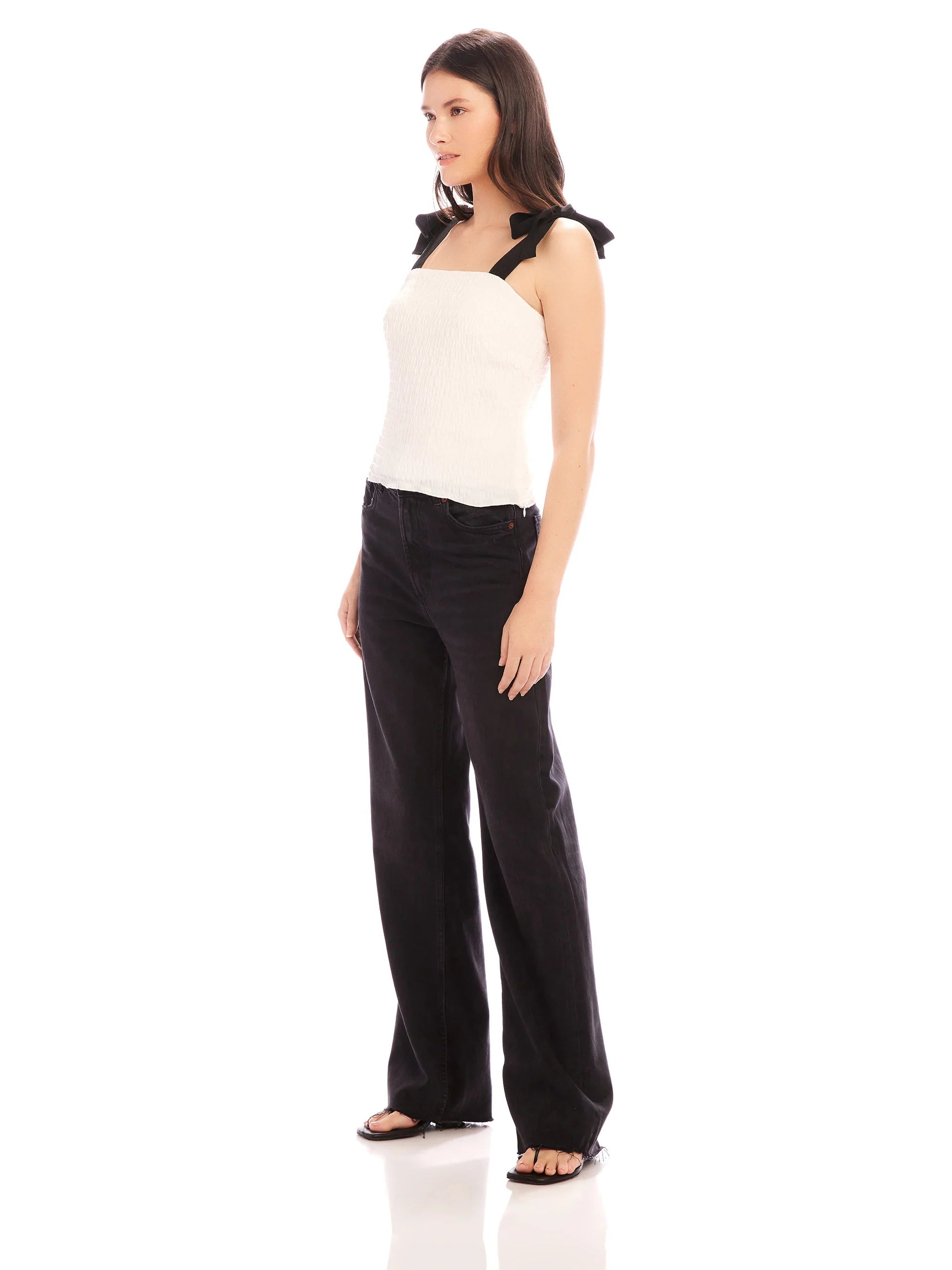 Annie Ribbon Tie Top