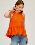 Floren Ruffle Hem Halter