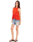 Floren Ruffle Hem Halter