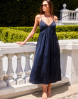 Leanna Midi Dress - Navy