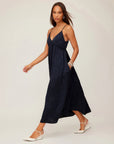 Leanna Midi Dress - Navy