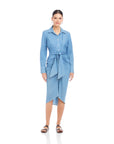Rayleen Pleated Shirtdress