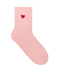 Heart Crew Sock - Pink