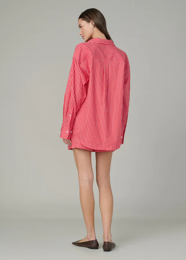 Boyfriend Button Down - Cherry