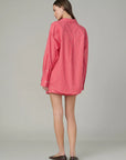 Boyfriend Button Down - Cherry