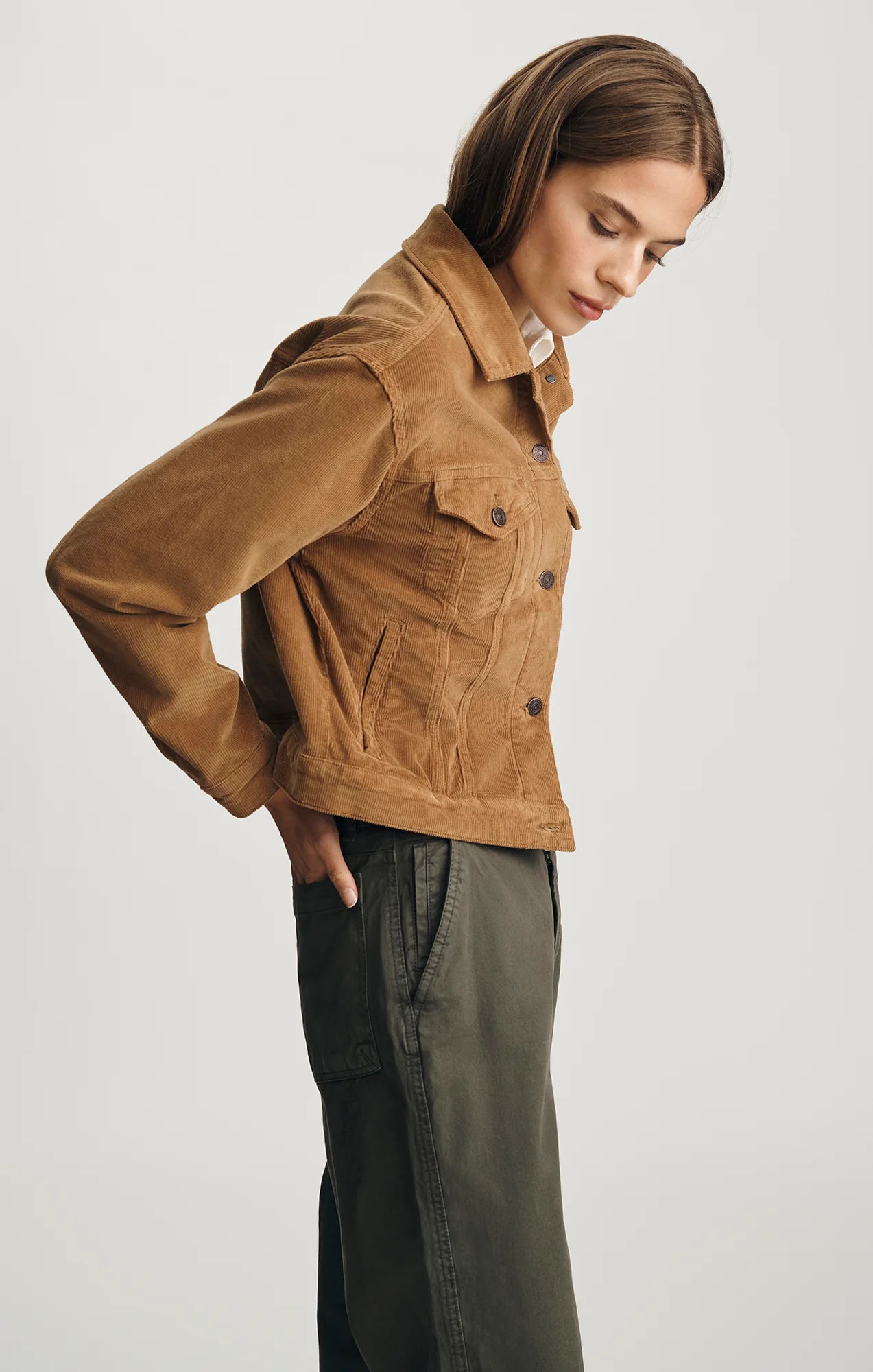 Megi Camel Corduroy Jacket