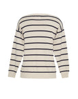 Callie Stripe Sweater - Navy & Latte