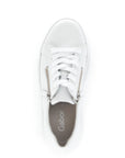 Platform Zip Sneaker - Ice White