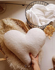 Heart Pillow - Ivory
