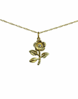 TCP Gold Flower CZ Charm