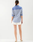 Leighton Ruched Top - Indigo