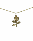 TCP Gold Flower CZ Charm