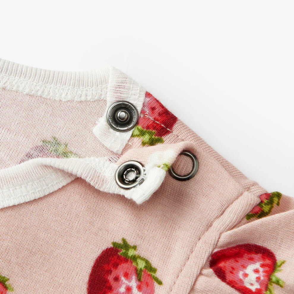 Strawberry Ruffle Onesie