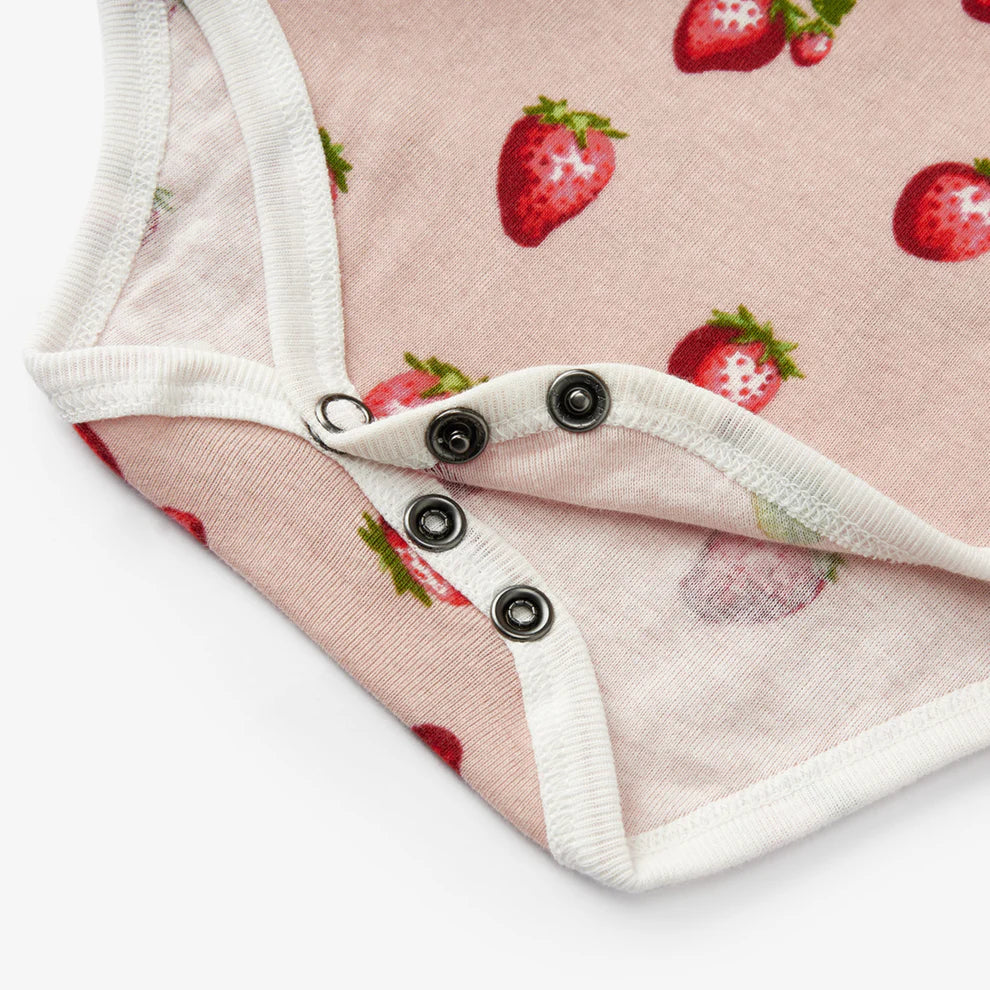 Strawberry Ruffle Onesie
