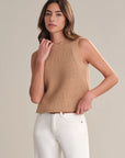 Demi Crew Tank - Camel