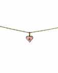 TCP Pink Tiled Heart Crystal Charm