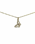 TCP Angled Butterfly Pave Border Charm