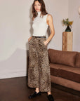 Rylee Crop Pant - Leopard