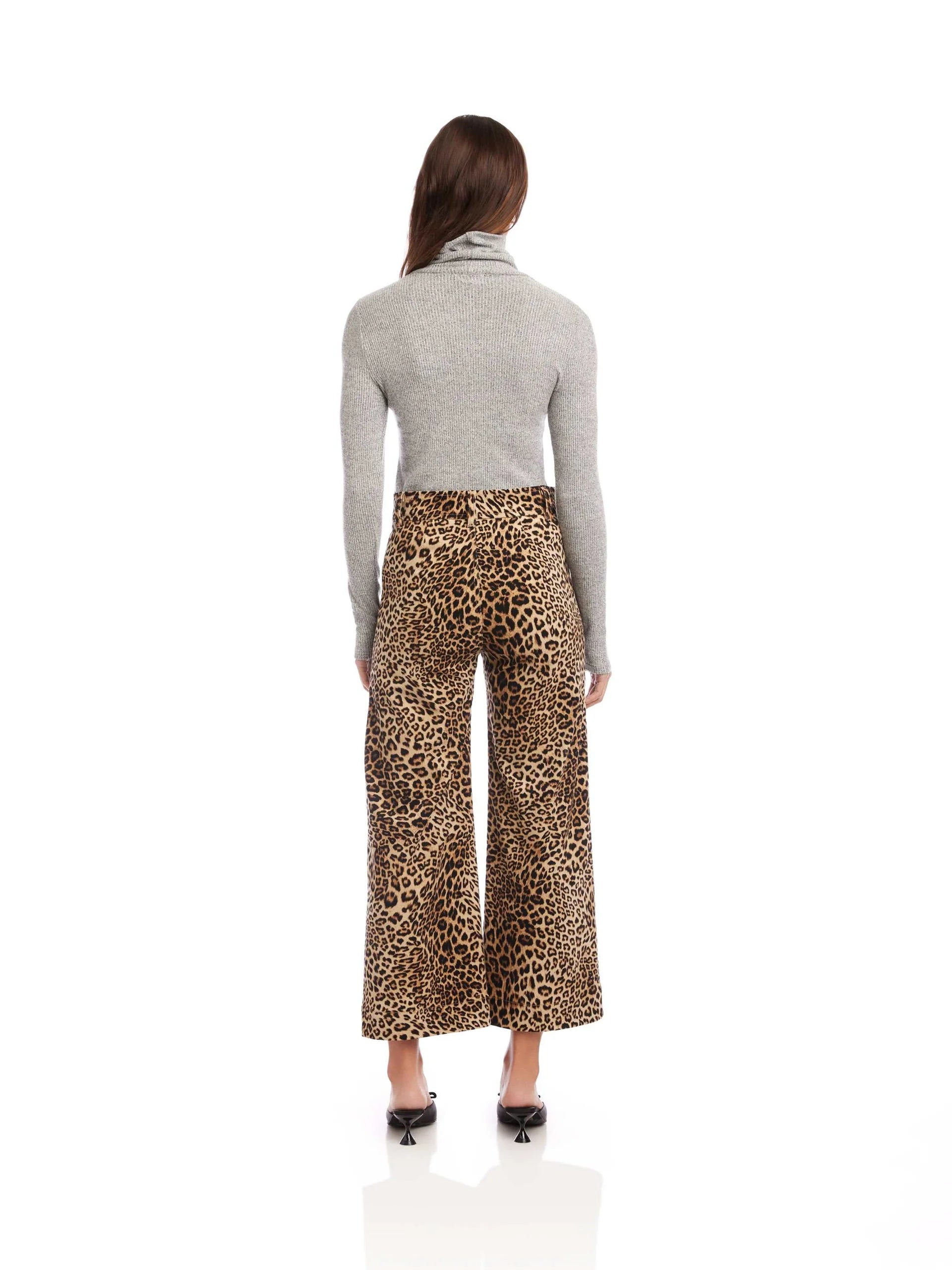 Rylee Crop Pant - Leopard