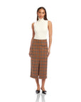 Kaia Plaid Midi Skirt