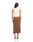 Kaia Plaid Midi Skirt