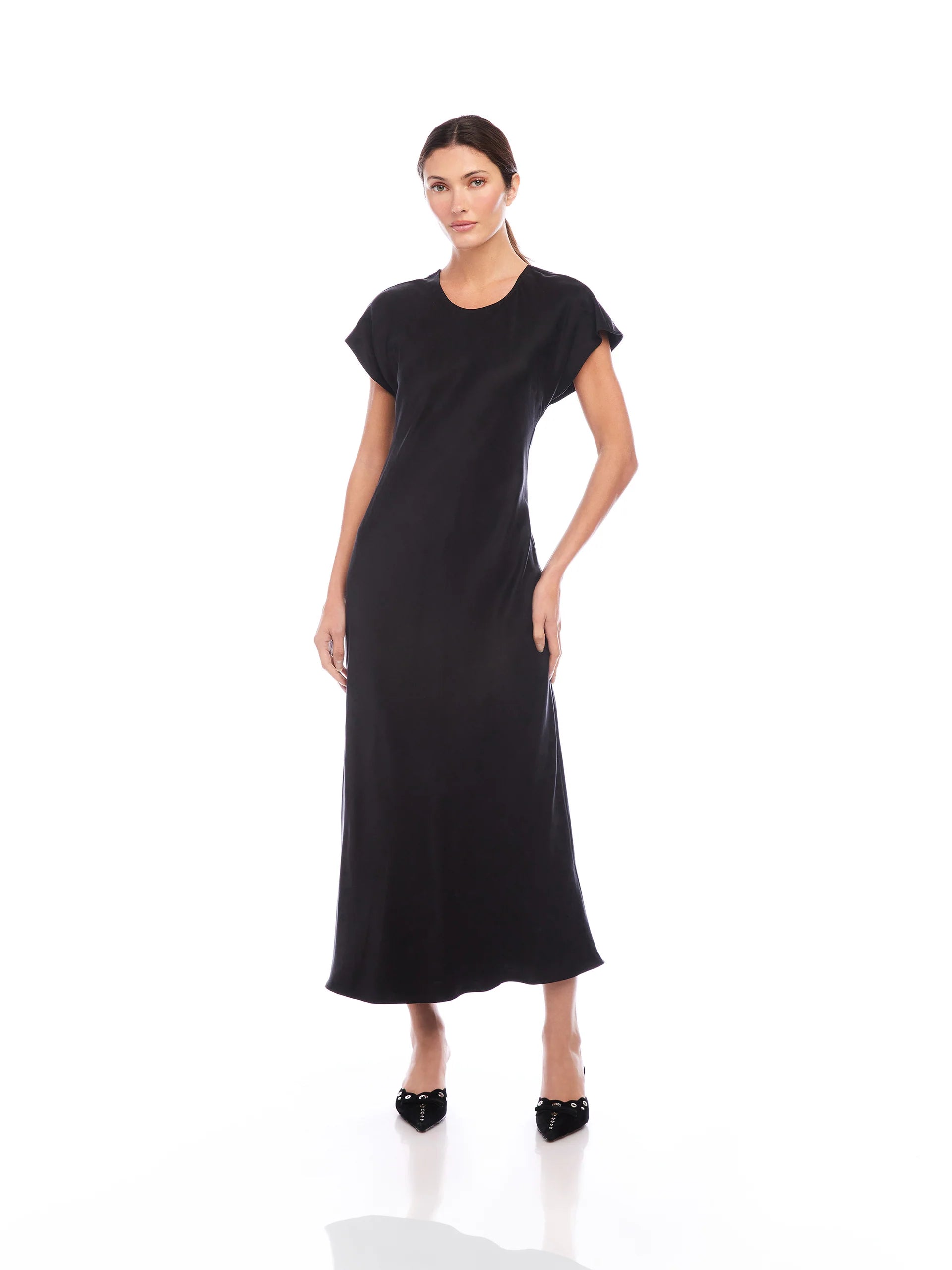 Emmeline Bias Dress - Black