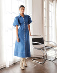 Esme Denim Midi Shirtdress