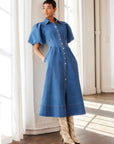 Esme Denim Midi Shirtdress