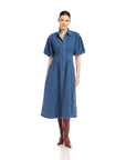 Esme Denim Midi Shirtdress