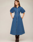 Esme Denim Midi Shirtdress