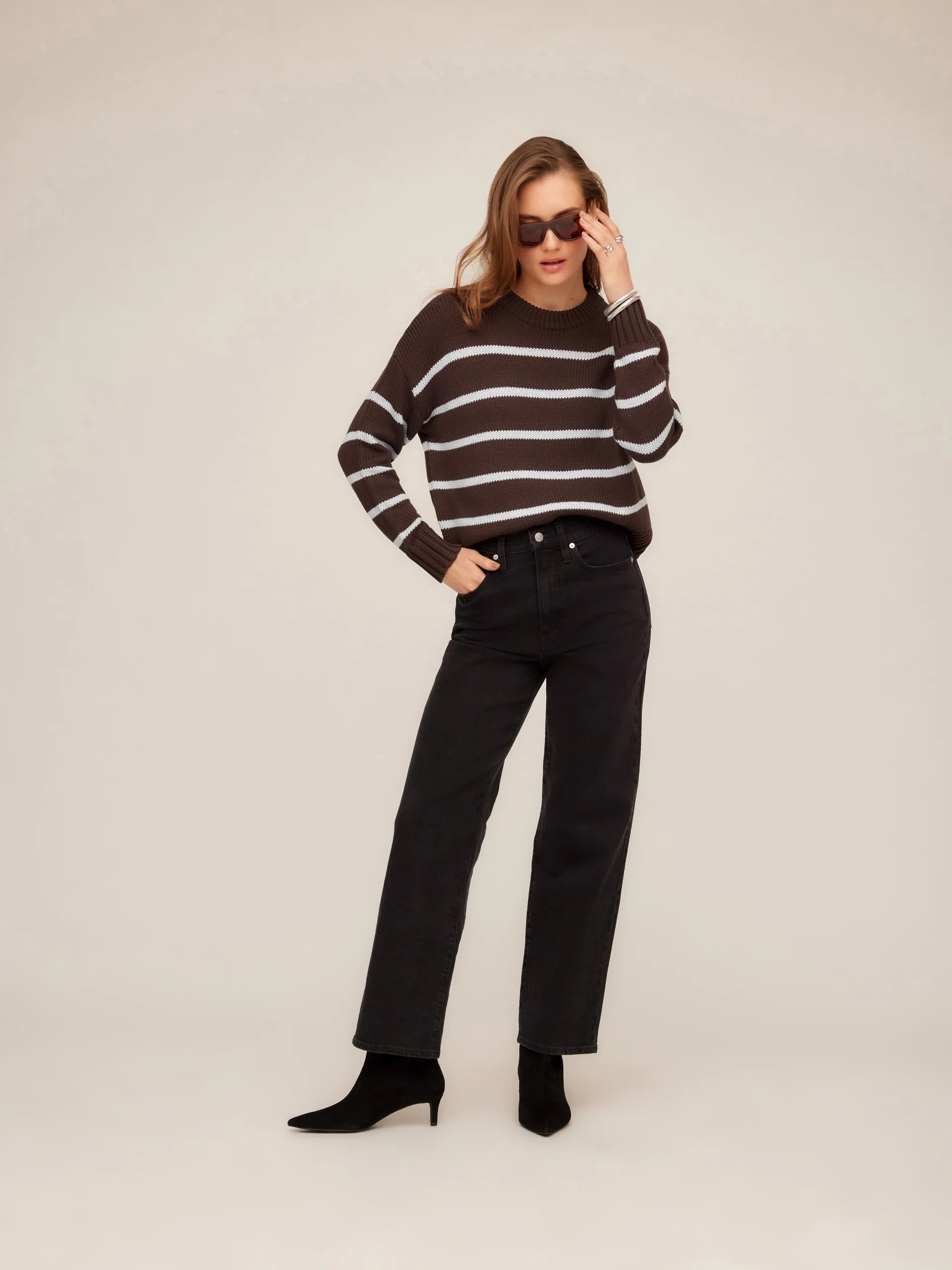 Luca Crewneck Sweater - Stripe