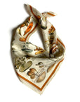 Silk Scarf - Vintage Mushroom